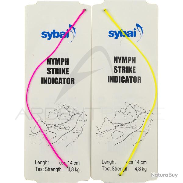 Indicateur de touche Nymph Strike Indicator SYBAI fluo jaune