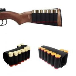 Cartouchi&egrave;re de crosse extensible 8 cartouches calibre 12, 16 ou 20 pour fusil