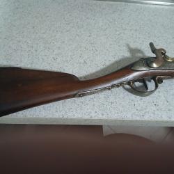 Fusil de guerre de la revolution francaise .Transphormer en fusil de chasse au 19 eme siecle .