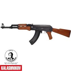 R&eacute;plique airsoft Kalashnikov AK-47 Spring Cybergun - fusil noir bois