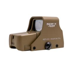 Lunette Vis&eacute;e Compact CQB Tactical TAN (ROUGE/VERT)