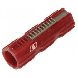 Piston polycarbonate rouge 10 dents renforc&eacute;es m170 compatible scorpion evo ultimate 17166