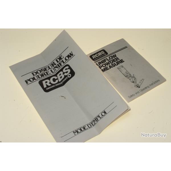 Doseuse RCBS manuel  en fran�ais