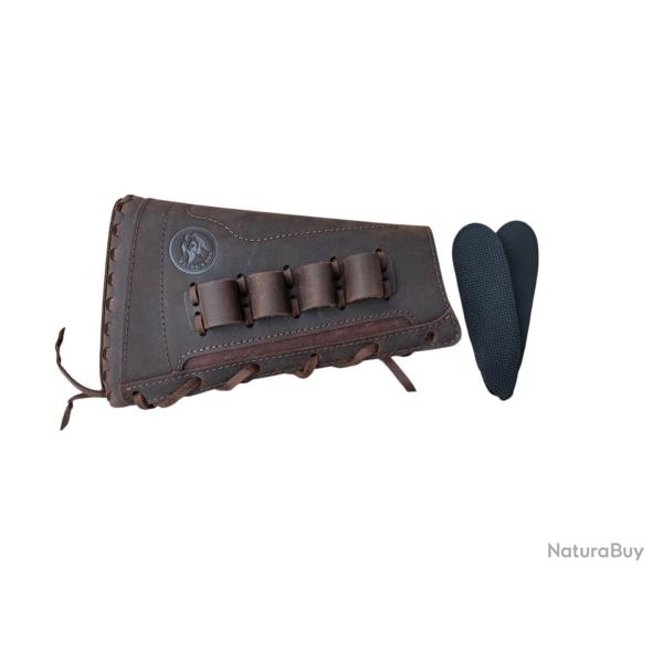 COUVRE CROSSE WAYNE'S DOG CALIBRE 12 -CUIR  MARRON - DROITIER