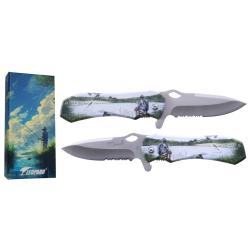 Op&eacute; 1� L&eacute;opard - Couteau tactique 3D grip - P&ecirc;cheur lot 5