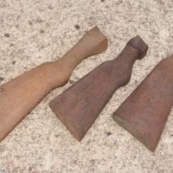 Lot de 3 &eacute;bauches Noyer pour crosses