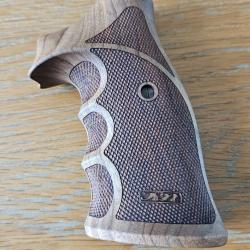 poignee Bois carl Nill-Griffe Smith et wesson K/L-Frame round butt