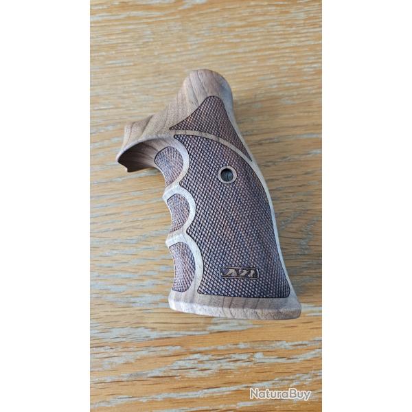 poignee Bois carl Nill-Griffe Smith et wesson K/L-Frame round butt