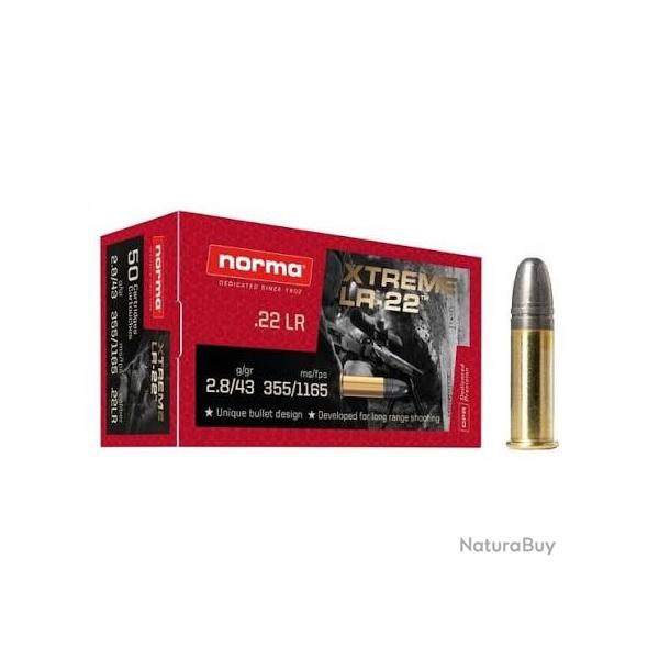 Norma - 500 Cartouches Extreme Long Range -  22 LR 43gr  - 62100278