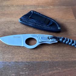 Couteau fixe Boker Magnum, &eacute;tui cuir, neuf