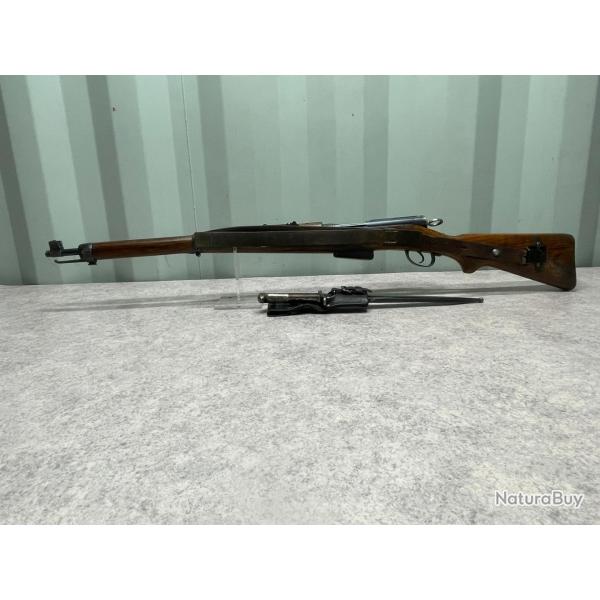 Mousqueton Schmidt Rubin K11 cal.7.5 suisse, cat C avec ba�onnette au num�ros   (148)