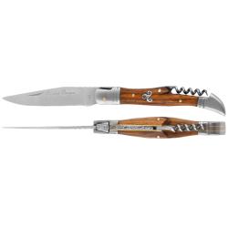 Op&eacute; 1� Laguiole Bougna - Couteau 12 cm TB noyer - triskel lot 12