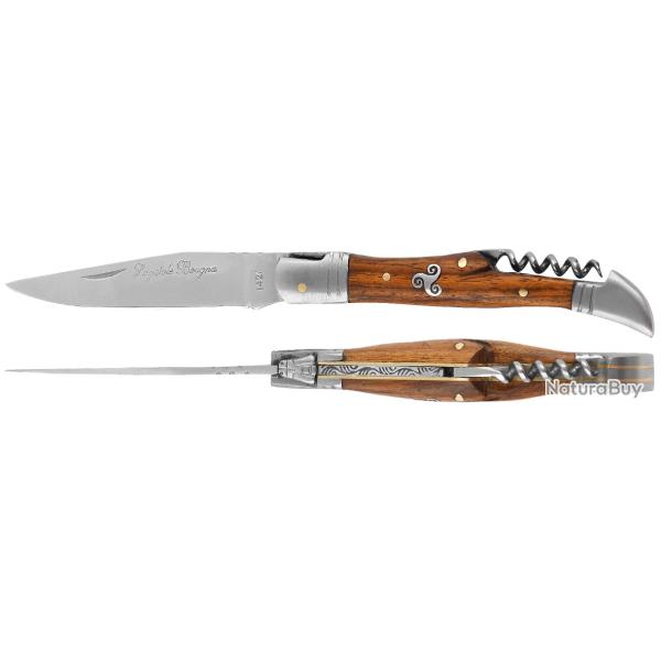 Op� 1� Laguiole Bougna - Couteau 12 cm TB noyer - triskel lot 12