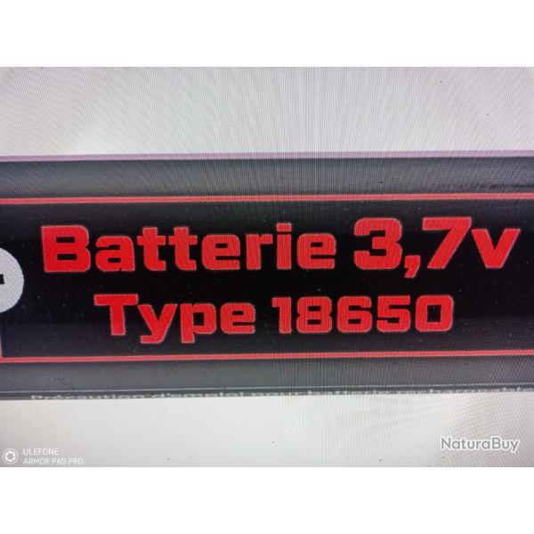 Batterie rechargeable li-ion 3.7 v type 18650