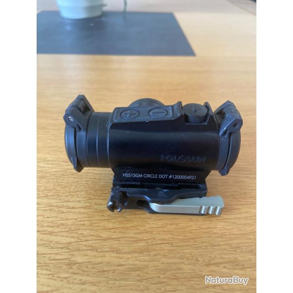 Point rouge HOLOSUN HS 515 GM avec montage rapide sur rail