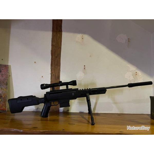 CARABINE A AIR COMPRIME BLACK OPS SNIPER TACTICAL GAZ PISTON 4,5 MM 19,9 JOULES