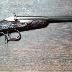 Pistolet de salon type Flobert - cartouche annulaire 6 mm ou .22 short - TBE