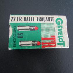 UNE BOITE DE 50 BALLES CALIBRE 22 LR TRACANTES