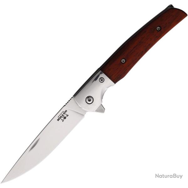 Couteau Bear & Son Rancher Linerlock Cocobolo Lame Acier D2 Manche cocobolo Made In USA BCCB21