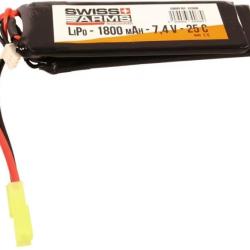 Batterie LiPo Double Stick 7.4v - 1800 mAh - 25C - Tamiya - Swiss Arms