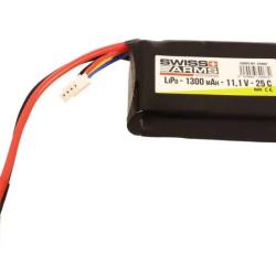 Batterie LiPo AN/PEQ 11.1v - 1300 mAh - 25C - T-Dean - Swiss Arms