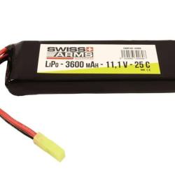 Batterie LiPo AN/PEQ 11.1v - 3600 mAh - 25C Tamiya - Swiss Arms