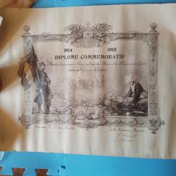 diplome commemoratif premier guerre mondial  ww1