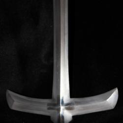 Fer de lance Japonaise yari, de Type Jyu-monji, sign&eacute;e . D&eacute;but Edo .