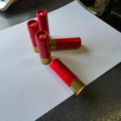 Lot de 5 Cartouche falconara brevetti russi calibre 12/70 tire de 80 &agrave; 150 m&egrave;tres.