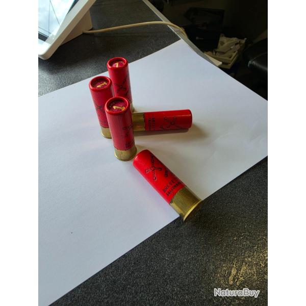 Lot de 5 Cartouche falconara brevetti russi calibre 12/70 tire de 80 � 150 m�tres.