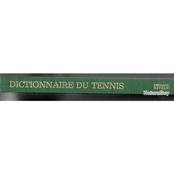 dictionnaire du tennis , pierre rebourgeon g�rard germain 1981