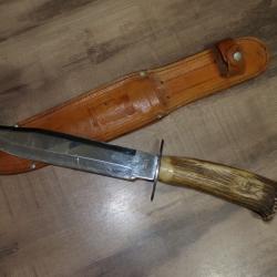 IMPORTANT COUTEAU DE CHASSE "MUELA"