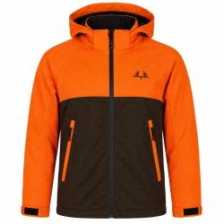Veste enfant imperm&eacute;able Ridge polyester orange vert 6 &agrave; 16 ans