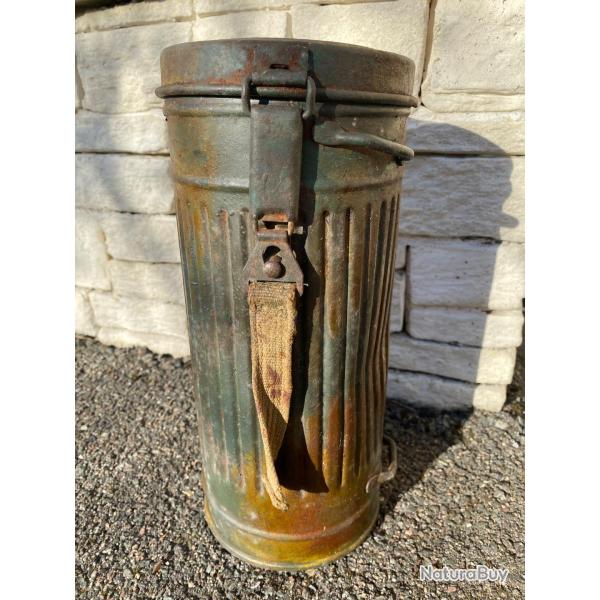 Bo�te masque � gaz allemand camoufl� WW2