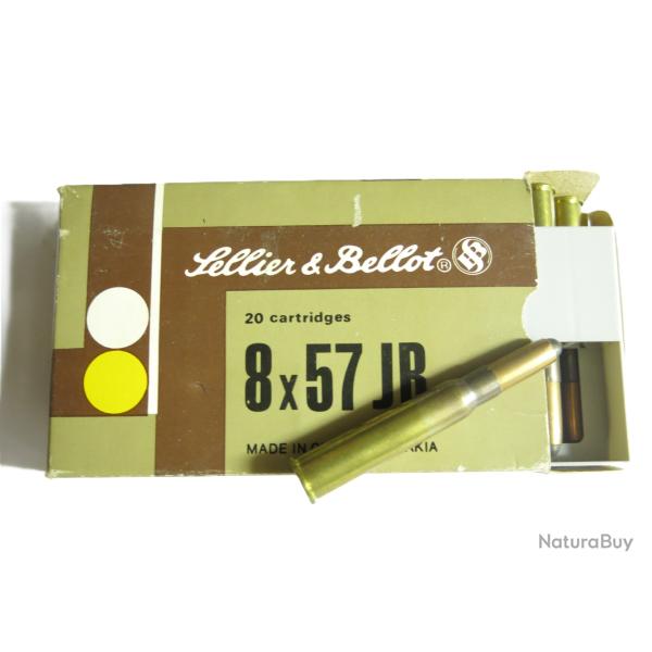 Boite de 20 cartouches Mauser 8 x 57 JRS Sellier Bellot  196 Grs