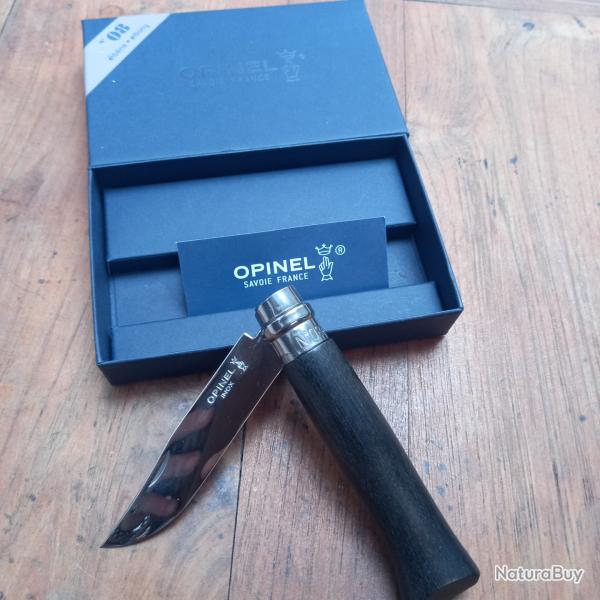 Couteau OPINEL N 8 Inox Manche en �B�NE