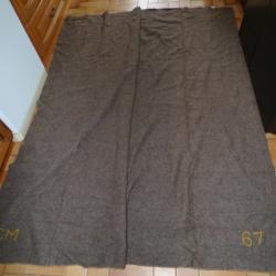 COUVERTURE MILITAIRE DE L'ARMEE FRANCAISE DE 1967, DIMENSION LONGUEUR 200 CM LARGEUR 170 CM POIDS 2