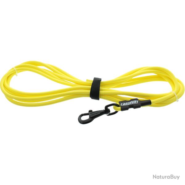 Longe pour chien X-TREME PVC 8mm jaune canihunt 10m
