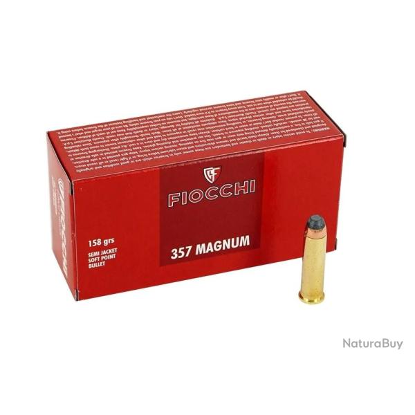 Munitions Fiocchi Cal.357 Mag SJHP 158 Grs