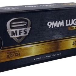 1000 Munitions MFS Cal9x19 8G 124 Grs FMJ