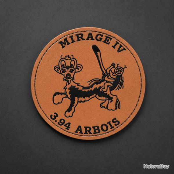 Patch potache Mirage IV EB 3/94 Arbois - escadrilles BR 127 tigre & 128 scarab�e