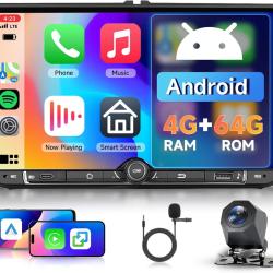 Autoradio Android 4G+64GB pour VW Seat Altea Toledo Leon Skoda Fabia Passat Radio CarPlay Android Au