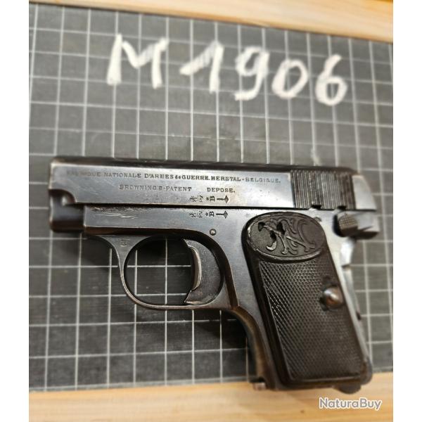 FN Browning mod. 1906 - 6,35 mm - FN Herstal / Manufacture Fran�aise d'Armes & Cycles de St-�tienne