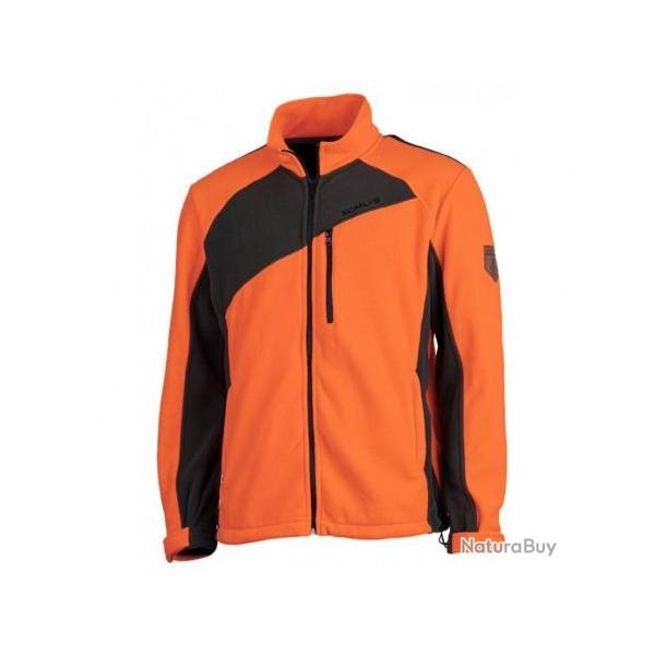 Blouson POLAIRE SOMLYS ORANGE/VERT S