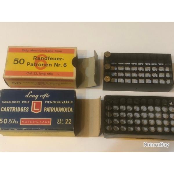 2 anciennes Boites Collection 22 Lr