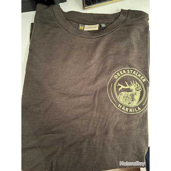 T-SHIRT MANCHE COURTE HARKILA GAME STAG WILLOW GREEN