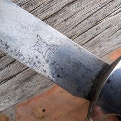 Ancien couteau de chasse "Les deux diables" Thiers
