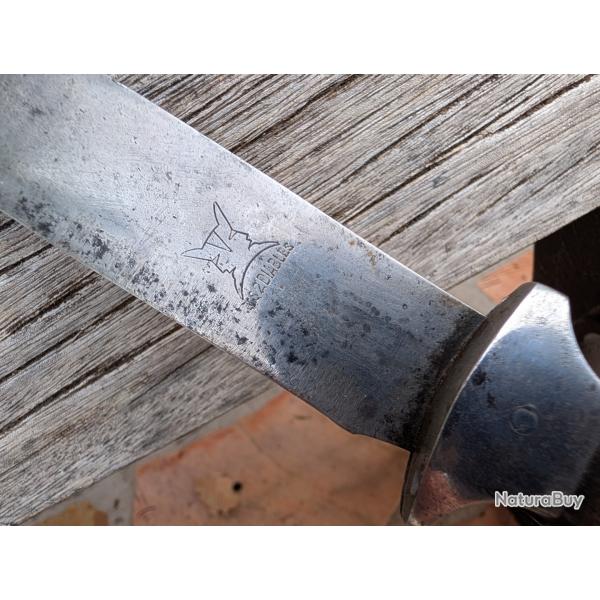 Ancien couteau de chasse "Les deux diables" Thiers