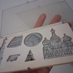 SOUVENIR COFFRET "MONUMENTS DE LA VIELLE MOSCOU" URSS CCCP 1970-1980