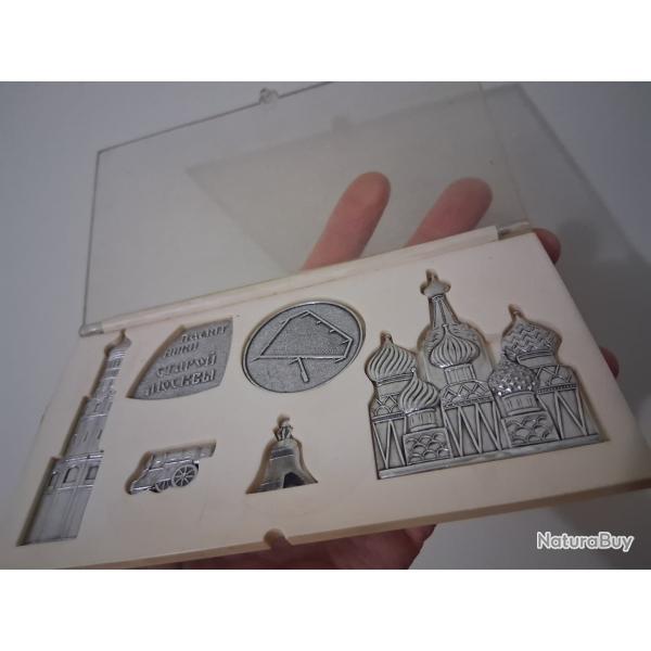 SOUVENIR COFFRET "MONUMENTS DE LA VIELLE MOSCOU" URSS CCCP 1970-1980